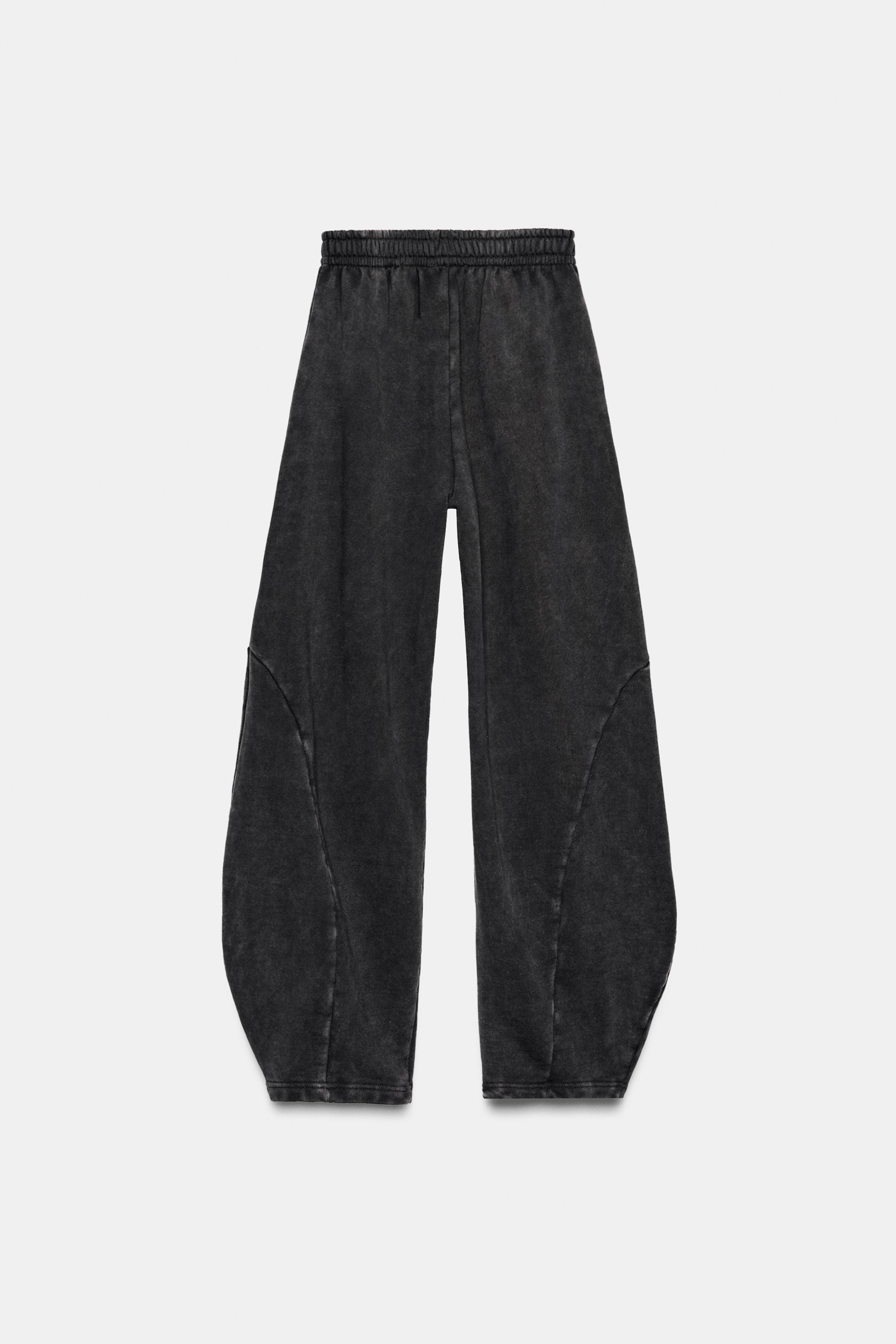 WASHED TAPERED PANTS
